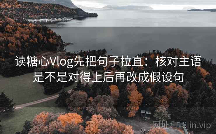 读糖心Vlog先把句子拉直：核对主语是不是对得上后再改成假设句